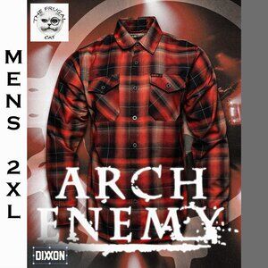 DIXXON FLANNEL x ARCH ENEMY Flannel Collab - BLOOD DYNASTY - Men's 2XL